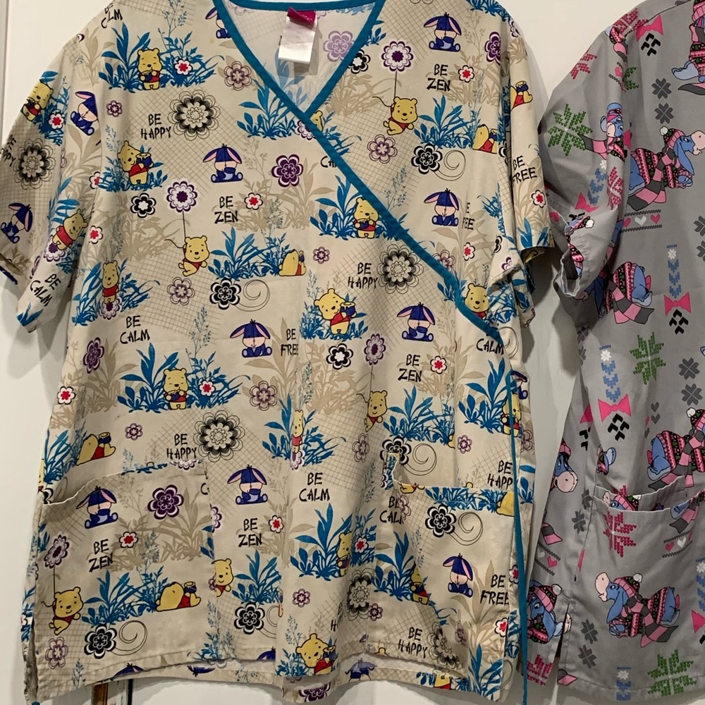 Disney Winnie the Pooh and Eeyore Scrub Top